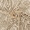 Beach Beige Abstract Pattern Stretch Poly Crochet Knit Fabric By the Yard